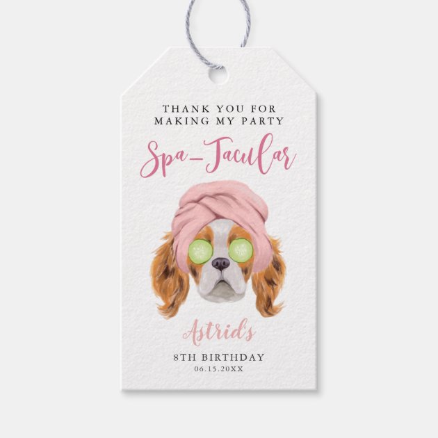 DIGITAL Spa Gift Tags Spa Party Favor Tags Manicure Party Thank You Tags Spa Gift Bag Tags Spa Party Gift Tags Spa Birthday Tags